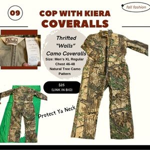 Natural Tree Camo Jumpsuit